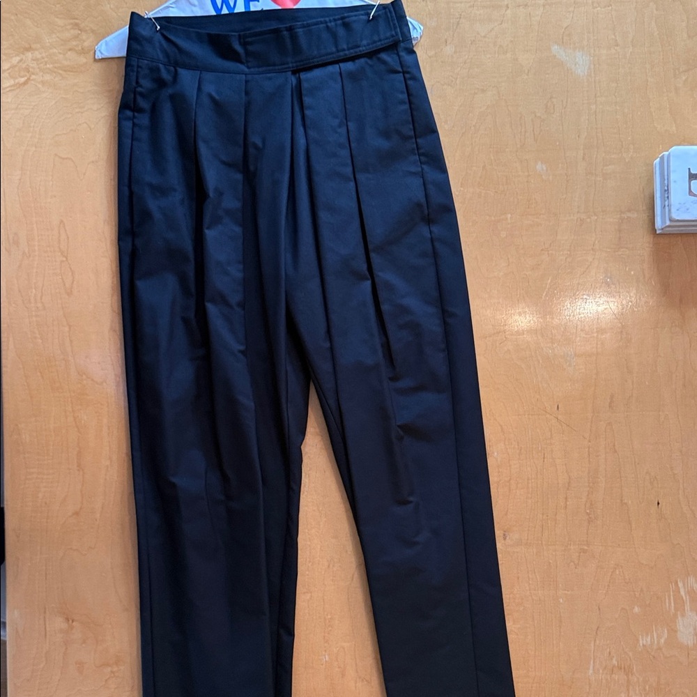 Commense Black Pleated Trousers